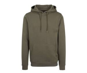 BUILD YOUR BRAND BY011 - Sweat capuche lourd Olive