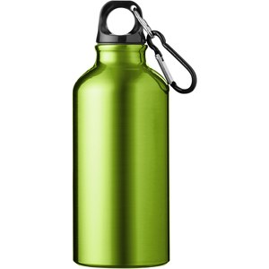 PF Concept 100002 - Oregon 400 ml aluminium water bottle with carabiner Apple Green