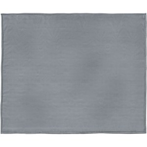 Seasons 112809 - Springwood soft fleece and sherpa plaid blanket Grey