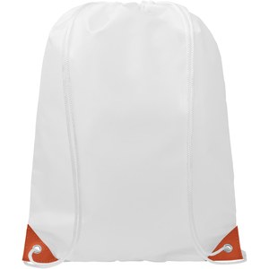 PF Concept 120488 - Oriole drawstring bag with coloured corners 5L White