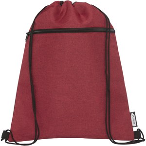 PF Concept 120518 - Ross RPET drawstring bag 5L Heather dark red