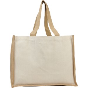 PF Concept 210701 - Varai 320 g/m² canvas and jute shopping tote bag 23L Natural