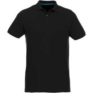 Elevate NXT 37502 - Beryl short sleeve men's GOTS organic recycled polo Solid Black