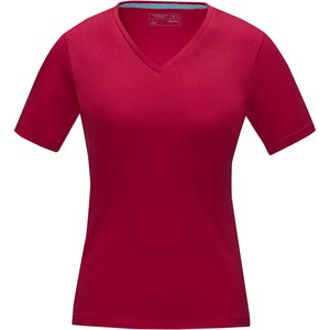 Elevate NXT 38017 - Kawartha short sleeve women's GOTS organic V-neck t-shirt Red