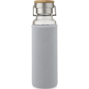 PF Concept 100696 - Thor 660 ml glass bottle with neoprene sleeve Grey