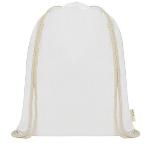 PF Concept 120612 - Orissa 140 g/m² GOTS organic cotton drawstring bag 5L White