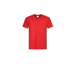 STEDMAN ST2300 - V-neck t-shirt for men Scarlet Red