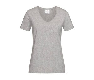 STEDMAN ST2700 - V-neck T-shirt for women Grey Heather