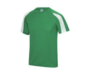 JUST COOL JC003 - CONSTRAST COOL T Kelly Green / Arctic White