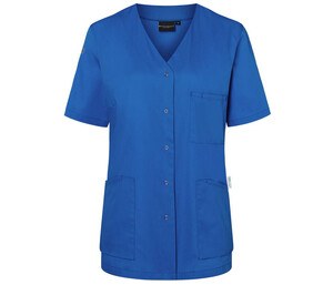 KARLOWSKY KYKS63 - Sustainable ladies' tunic with short sleeves and V-neck Royal Blue