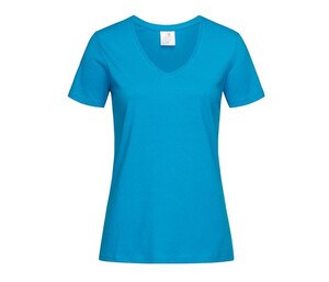 STEDMAN ST2700 - V-neck T-shirt for women Ocean Blue