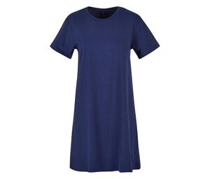 BUILD YOUR BRAND BY214 - LADIES TEE DRESS Light Navy
