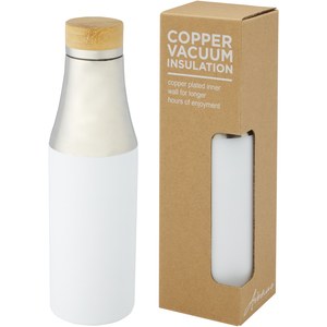 PF Concept 100667 - Hulan 540 ml copper vacuum insulated stainless steel bottle with bamboo lid